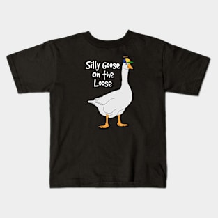 There’s a Silly Goose on the Loose Kids T-Shirt